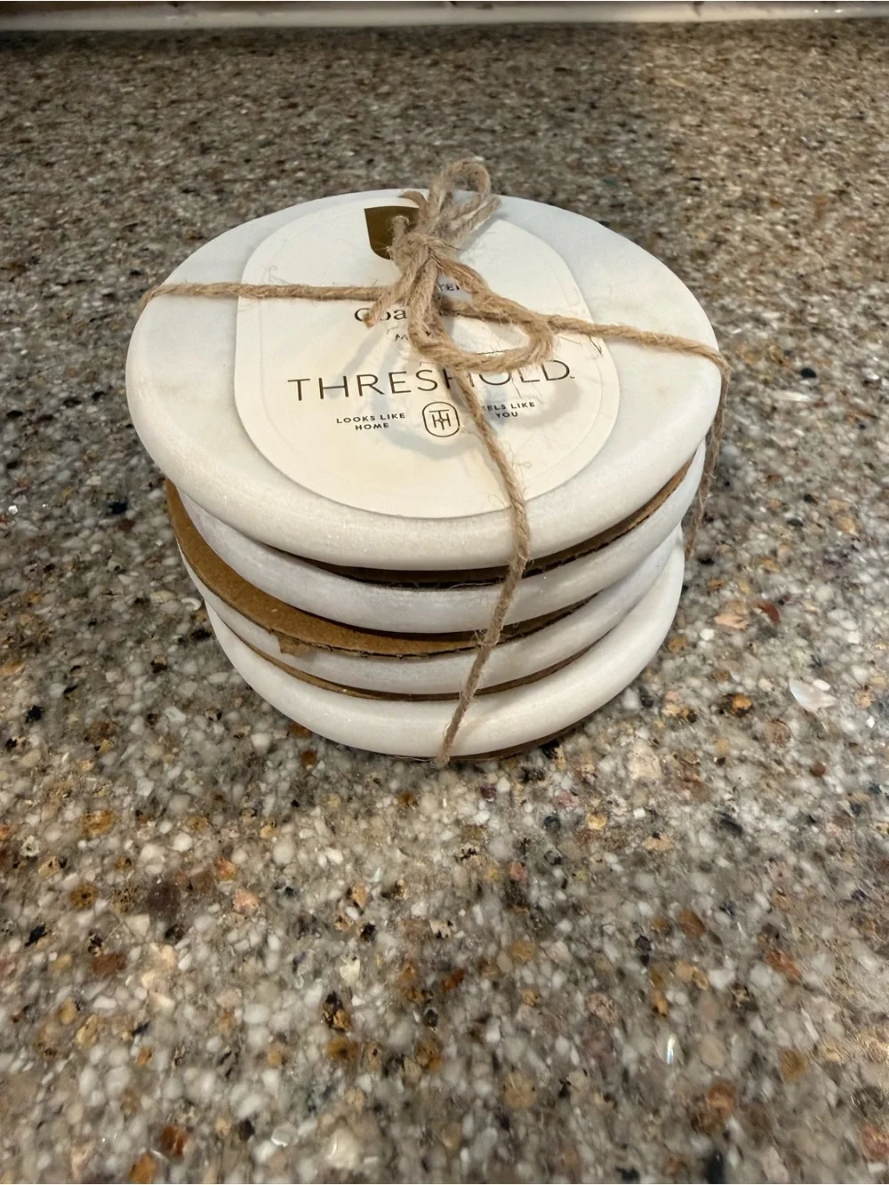 Threshold Manchester Marble Coaster Set 4 Pack